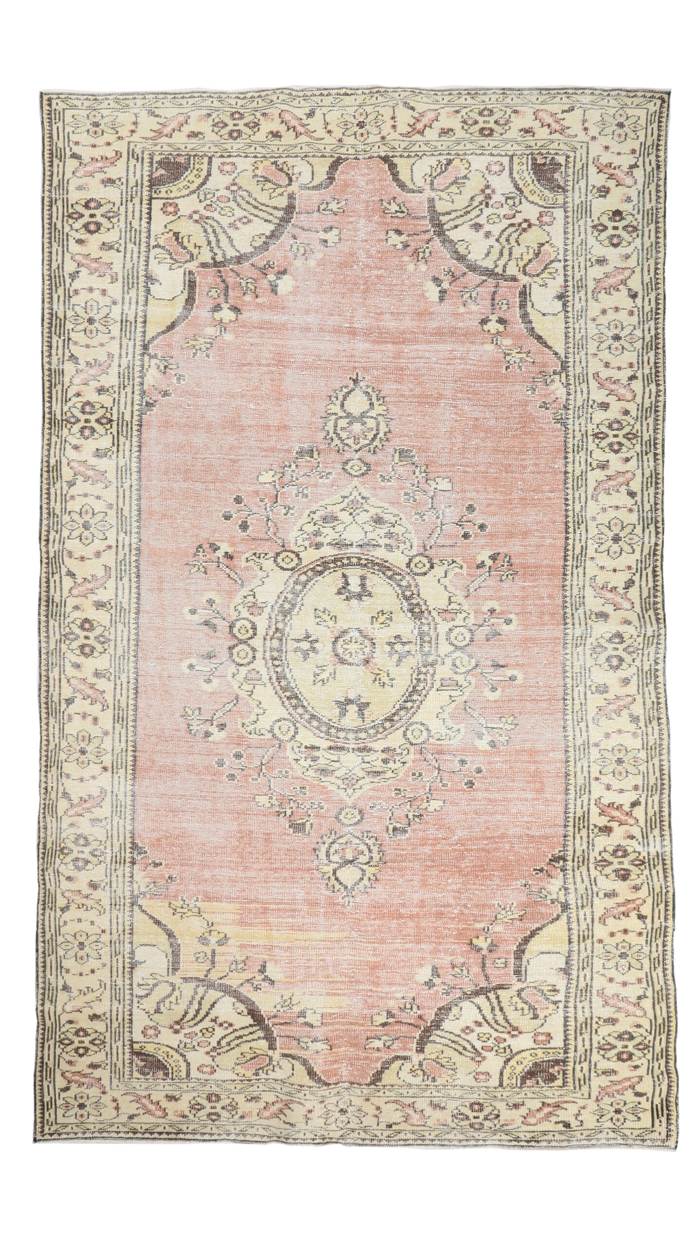 7x11 red beige rug