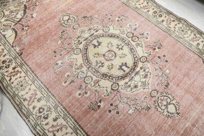 7x11 Red-Beige Anatolian Handmade Rug for Living Room - Görsel 4
