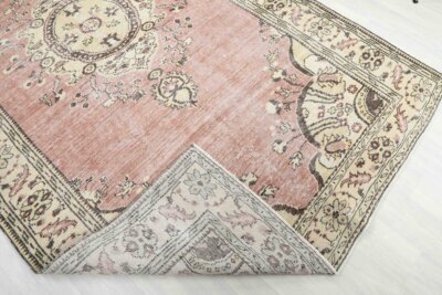 7x11 Red-Beige Anatolian Handmade Rug for Living Room - Görsel 6