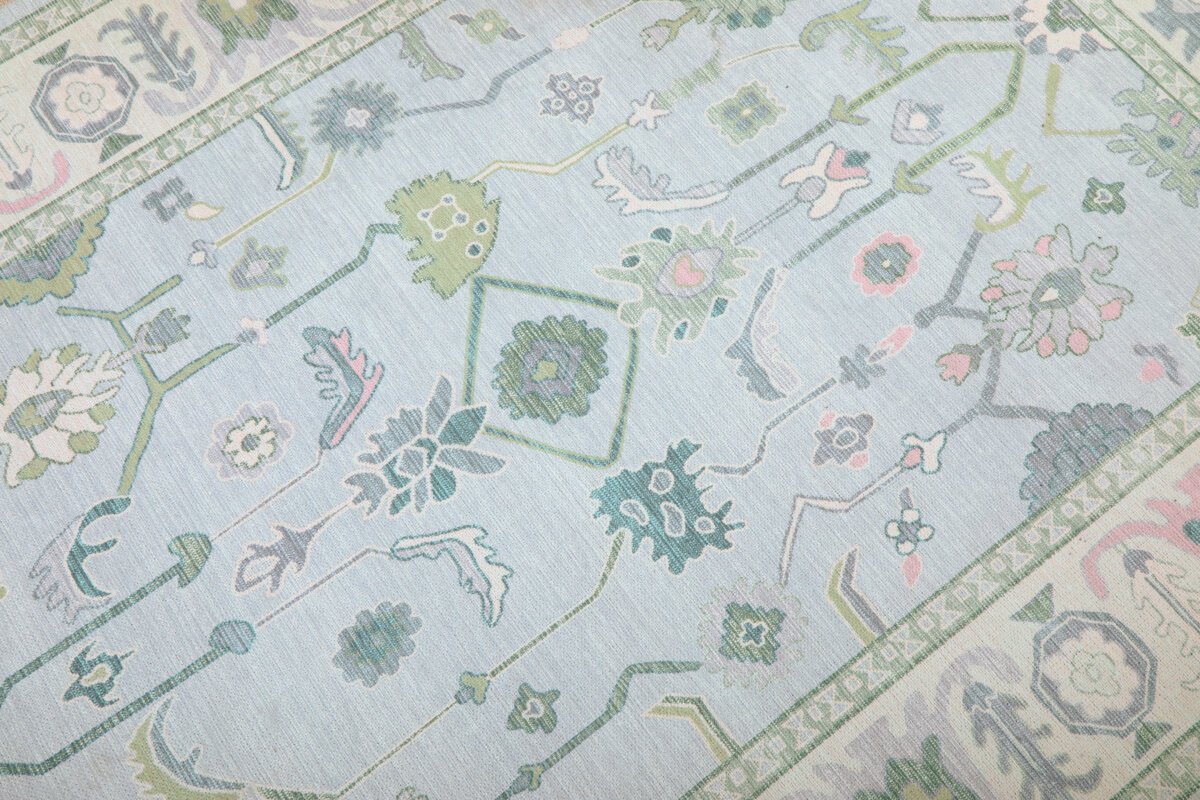Oushak Green-Multi Machine Carpet - Görsel 6