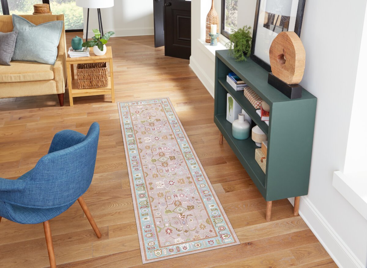 Red Multi Oushak Rug,Oriental Antique Inspired Area Rugs - Görsel 4