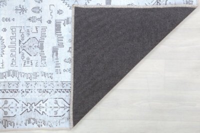 Cream Cream Oushak Rug, Muted Turkish Modern Area Rug - Görsel 7