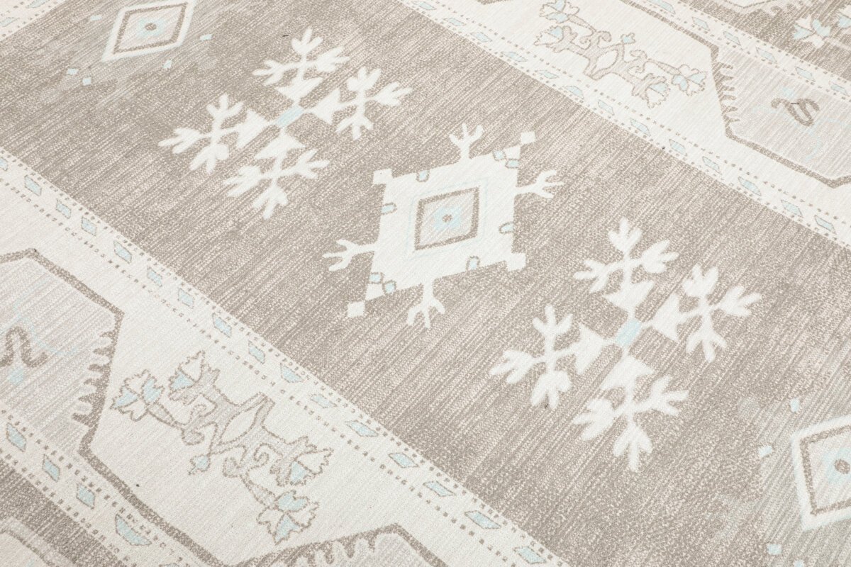 Cream Brown Oushak Rug, Turkish style Pastel Area Rug - Görsel 5