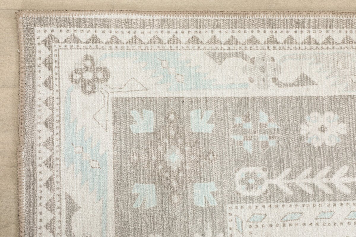 Cream Brown Oushak Rug, Turkish style Pastel Area Rug - Görsel 6