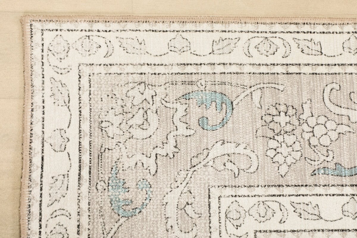 Cream Brown Oushak Rug, Pastel Vintage Geometric Oversized Area Rugs - Görsel 6