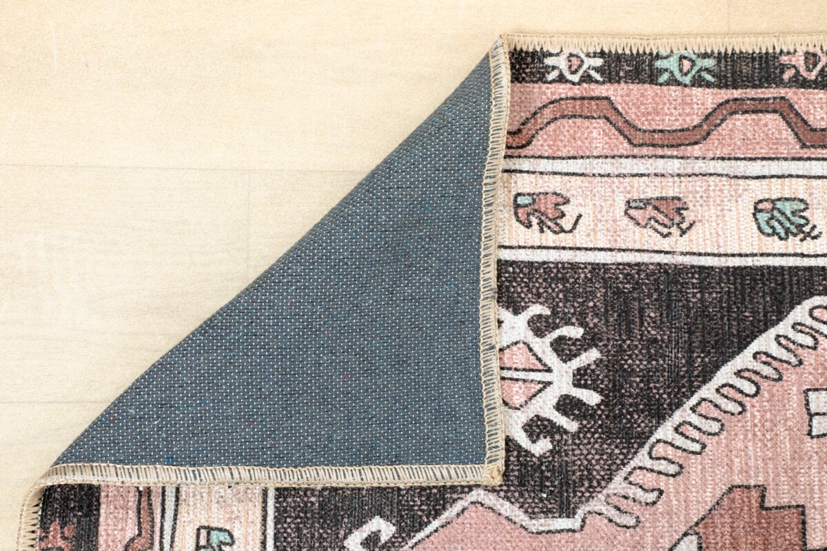 Brown Red Oushak Runner, Turkish Patterned Vintage Runner - Görsel 8