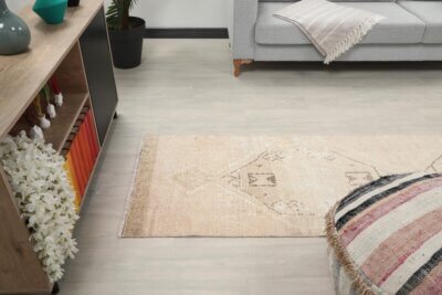 3x9 Muted Turkish Runner Rug, 3x9 Oushak Runner, Bohemian Runner, 3x9 Handmade Rug, Antique Rug, Vintage Rug, Kitchen Runner, Hallway Runner - Görsel 5