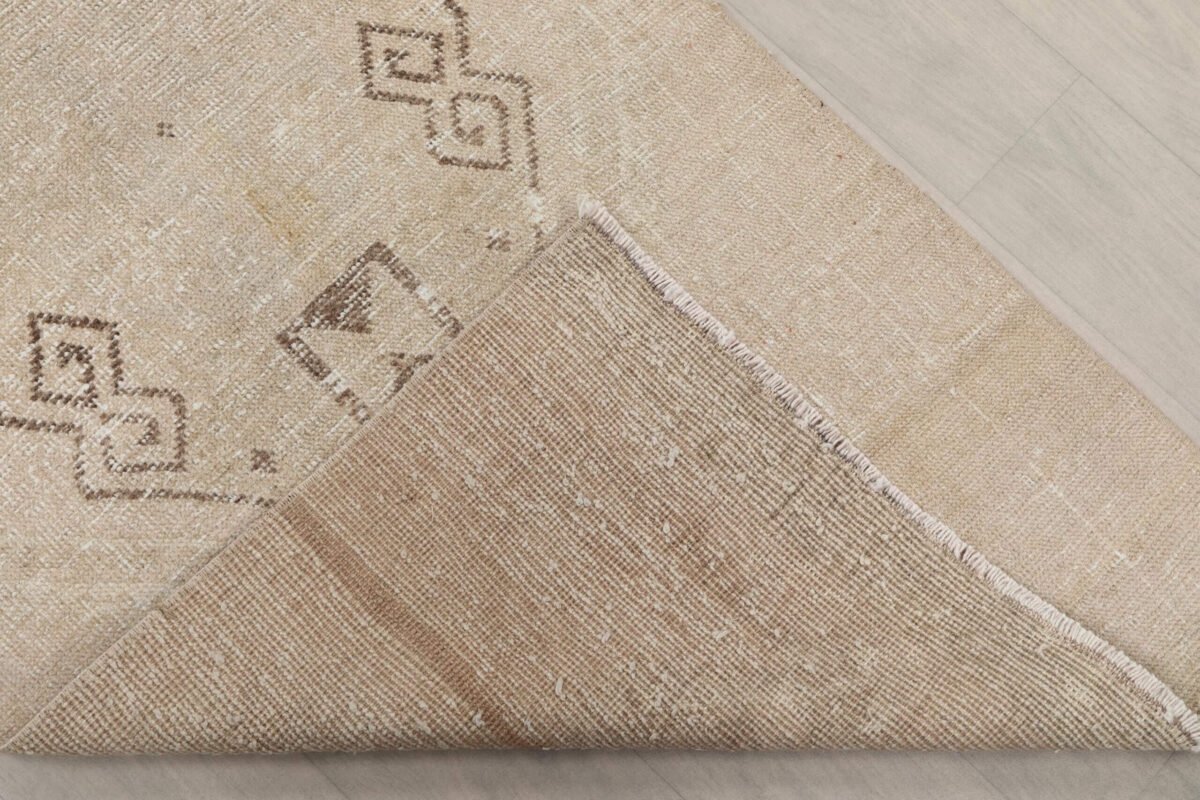 3x9 Muted Turkish Runner Rug, 3x9 Oushak Runner, Bohemian Runner, 3x9 Handmade Rug, Antique Rug, Vintage Rug, Kitchen Runner, Hallway Runner - Görsel 7