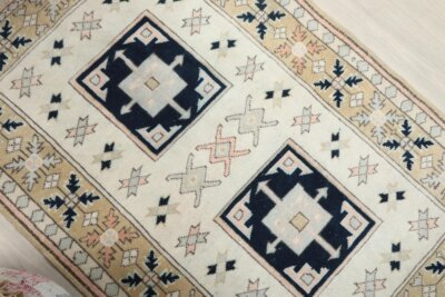 3x4 Brown Cream Vintage Rug, Turkish Living Room Area Rug, Bedroom Kitchen Turkish Rug, Entry Wool Rug, 3x4 Natural Oushak Rug, Antique Rug - Görsel 10
