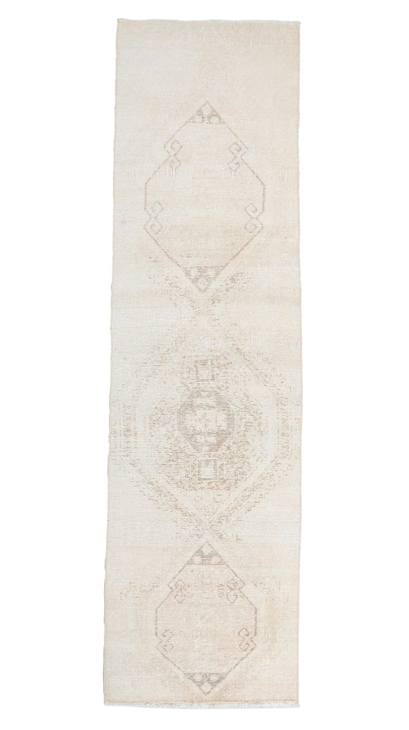 3x11 Beige Vintage Runner Rug