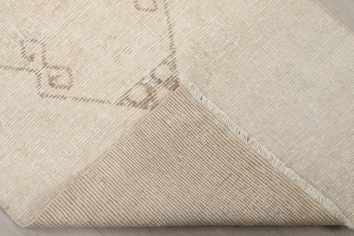 3x11 Beige Vintage Runner Rug - Görsel 8
