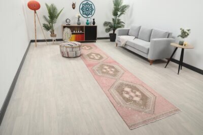 3x14 Pink Turkish Runner - Görsel 3