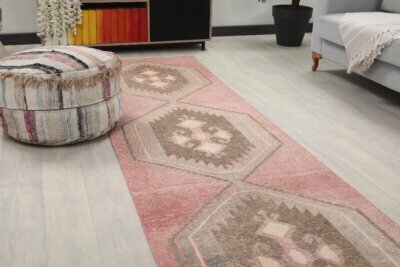 3x14 Pink Turkish Runner - Görsel 4