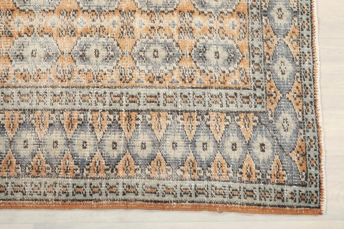 6x9 Floral Turkish Rug - Görsel 5