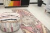 3x7 Pink Handmade Turkish Rug, 3x7 Corridor Colorful Runner, 3x7 Home Decor, 3x7Hallway Runner, 3x7 Bedroom Rugs, Antique Runner, Vintage Rug - Görsel 4