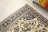 5x7 Beige Blue Handmade Rug, 5x7 Turkish Oushak Runner, Bohemian Rug, Handmade Wool Rug, Antique Rug, Wool Area Rug, Vintage Rug,Kitchen Rug - Görsel 8