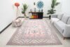 7x10 Pink Blue Turkish Rug, 7x10 Oversize Oushak Runner, Bohemian Wool Runner, Handmade Wool Rug, Floor Area Rug, Bedroom Rug, Kitchen Rug - Görsel 2