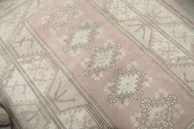 7x9 Pink Turkish Rug - Görsel 11