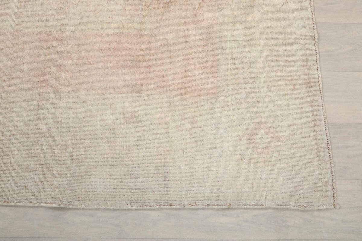7x10 Beige Pink Patterned Turkish Rug - Görsel 6