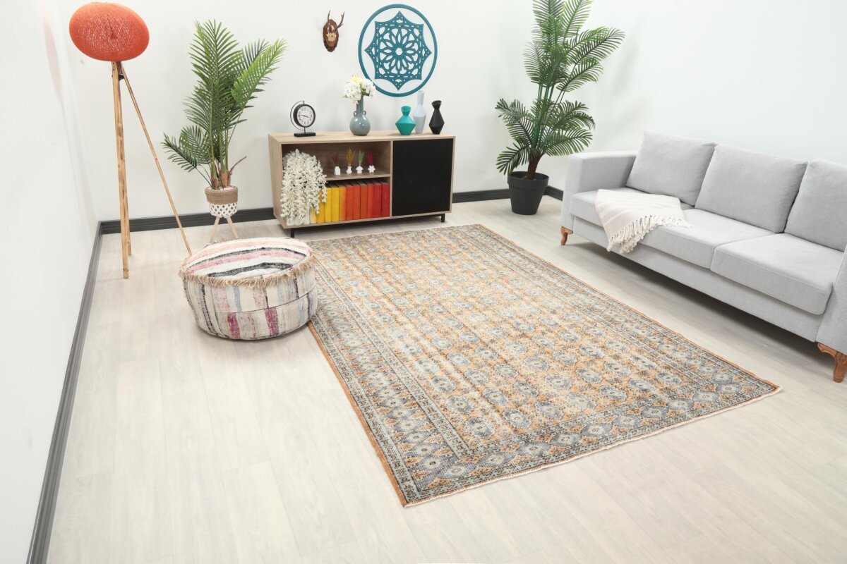 6x9 Floral Turkish Rug - Görsel 3