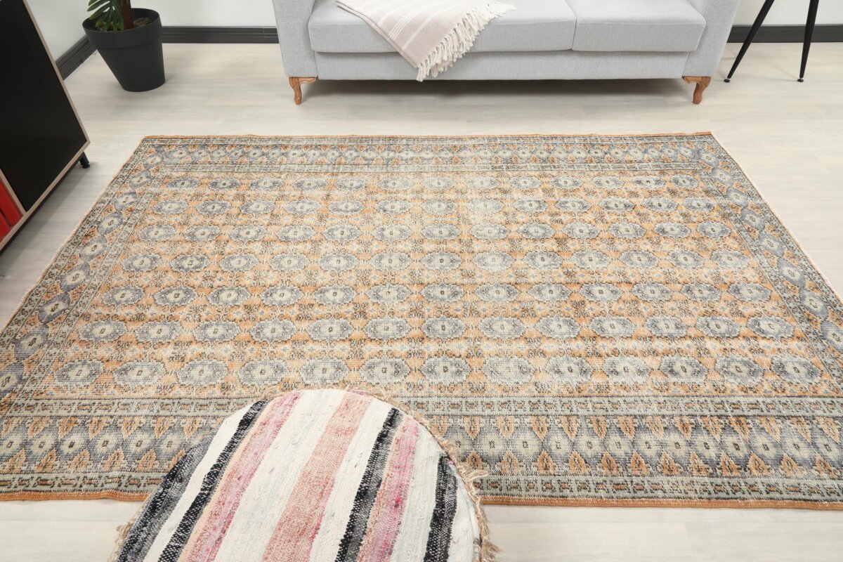 6x9 Floral Turkish Rug - Görsel 6