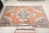 5x8 Solid Turkish Area Rug, 5x8 Handmade Rug, 5x8 Oushak Runner, Bohemian Rug, Antique Rug, Persian Rug, Vintage Rug, Kitchen Livingroom Rug - Görsel 9