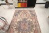 4x8 Vintage Pink Area Rug, Decorative Turkish  Rug, 4x8 Oushak Runner, Bohemian Rug, Handmade Rug, Antique Rug, Livingroom Rug, Kitchen Rug - Görsel 7