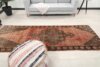 4x10 Vintage Red Brown Runner, 4x10 Handmade Rug, Oushak Runner, Bohemian Runner, Turkish Runner, Kitchen Runner, Stair Runner, Corridor Rug - Görsel 9