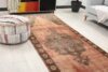4x10 Vintage Red Brown Runner, 4x10 Handmade Rug, Oushak Runner, Bohemian Runner, Turkish Runner, Kitchen Runner, Stair Runner, Corridor Rug - Görsel 4