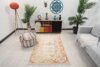 4x6 Orange Turkish Rug, 4x6 Handwoven Rug, 4x6 Oushak Area Rug, Handmade Rug, Living Room Rug, Vintage Rug, Kitchen Wool Rug, Faded Rug - Görsel 2