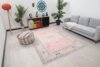 6x9 Pink Colorful Turkish Rug, 6x9 Oushak Area Rug, Vintage Handmade Rug, Boho Rug, Vintage Rug, Kitchen Rug, Living Room Rug, Antique Rug - Görsel 3