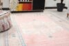 6x9 Pink Colorful Turkish Rug, 6x9 Oushak Area Rug, Vintage Handmade Rug, Boho Rug, Vintage Rug, Kitchen Rug, Living Room Rug, Antique Rug - Görsel 4