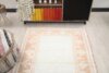 4x6 Orange Turkish Rug, 4x6 Handwoven Rug, 4x6 Oushak Area Rug, Handmade Rug, Living Room Rug, Vintage Rug, Kitchen Wool Rug, Faded Wool Rug - Görsel 7