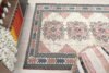 4x6 White Pink Blue Turkish Rug, 4x6 Handwoven Wool Rug, 4x6 Oushak Rug, Handmade Rug, Living Room Rug, Vintage Rug, Kitchen Rug, Dining Rug - Görsel 9