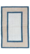 3x4 Vintage Beige Blue Rug