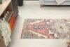 3x7 Pink Handmade Turkish Rug, 3x7 Corridor Colorful Runner, 3x7 Home Decor, 3x7Hallway Runner, 3x7 Bedroom Rugs, Antique Runner, Vintage Rug - Görsel 9
