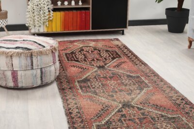 3x11 Red Black Turkish Runner - Görsel 10