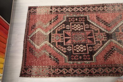 3x11 Red Black Turkish Runner - Görsel 8