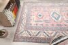 7x10 Pink Blue Turkish Rug, 7x10 Oversize Oushak Runner, Bohemian Wool Runner, Handmade Wool Rug, Floor Area Rug, Bedroom Rug, Kitchen Rug - Görsel 10