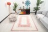 5x8 Turkish Beige Pink Rug, 5x8 Handmade Area Rug, Oushak Runner, Bohemian Rug, Antique Rug, Bedroom Rug, Vintage Rug,Kitchen Livingroom Rug - Görsel 2