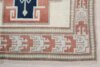 3x9 White Red Blue Vintage Rug, 3x9 Oushak Runner, Bohemian Runner, Handmade Rug, Antique Rug, Vintage Rug, Kitchen Runner, Hallway Runner - Görsel 5