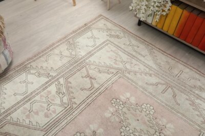 7x9 Pink Turkish Rug - Görsel 8