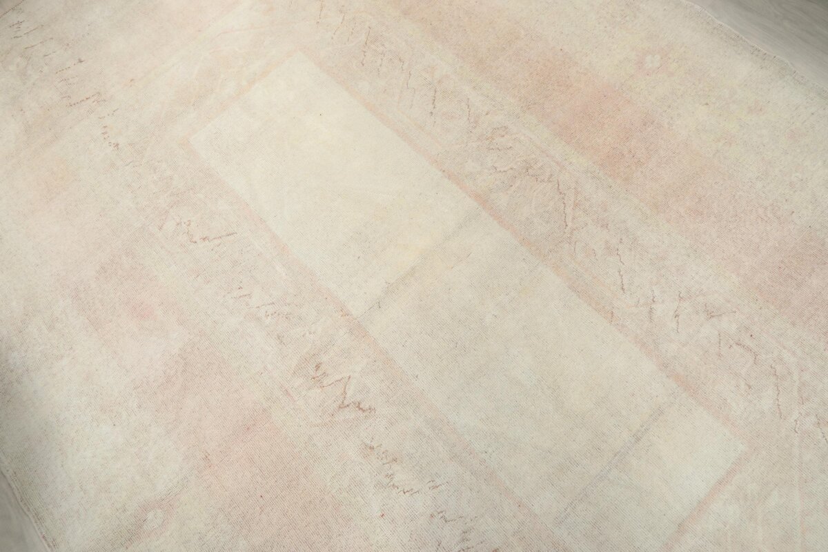 7x10 Beige Pink Patterned Turkish Rug - Görsel 4