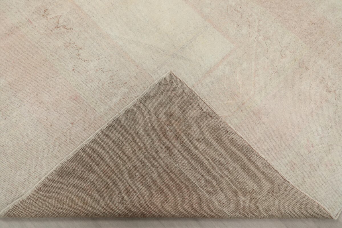7x10 Beige Pink Patterned Turkish Rug - Görsel 10