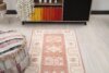 3x9 Beige Red Vintage Rug, 3x9 Oushak Runner, Bohemian Wool Runner, Handmade Rug, Antique Rug, Vintage Rug, Kitchen Runner, Hallway Runner - Görsel 7