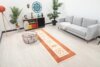 3x10 Beige Orange Turkish Runner, 3x10 Oushak Runner, Bohemian Runner, 3x10 Handmade Rug, Corridor Runner, Kitchen Runner, Hallway Runner - Görsel 2