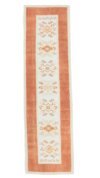 3x10 Beige Orange Turkish Runner