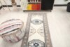 3x9 Beige Blue Vintage Rug, 3x9 Oushak Runner, Bohemian Runner, Handmade Rug, Antique Rug, Vintage Rug, Kitchen Runner, Hallway Rug Runner - Görsel 7