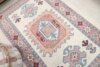 4x6 White Pink Turkish Rug, 4x6 Handwoven Wool Rug, 4x6 Oushak Rug, Handmade Rug, Living Room Rug, Vintage Rug, Kitchen Rug, Dining Rug - Görsel 6