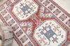 4x7 White Red Blue Vintage Rug, Antique Area Rug, 4x7 Oushak Runner, Bohemian Rug, Handmade Wool Rug, Turkish Wool Rug, Kitchen Cotton Rug - Görsel 5